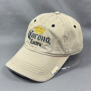 Corona Extra Beer Concept One Strapback Hat Khaki Baseball Adjustable Dad Mens